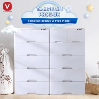 V-BABYCARE Lemari pakaian/lemari plastik premium/lemari pakaian anak/lemari import V-BABYCARE-T1