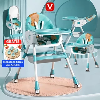 V-BABYCARE kursi makan baby / kurs makan balita / baby chair /KURSI MAKAN ANAK  MULTIFUNGSI / VBABY G02