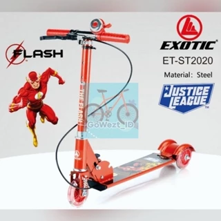 Scooter Skuter Otoped Besi Anak Rem Tangan EXOTIC ST-2020 2023 Karakter Justice League | High Quality