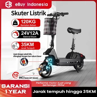 eBuy Skuter Elektrik Listrik Lipat 10 Inchi Daya Tahan Baterai 35km-ebuy